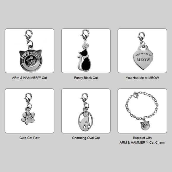 Arm & Hammer KittyCrew Toggle Closure Chain Bracelet with 5 Purr-fect Cat Charms - Picture 3 of 15